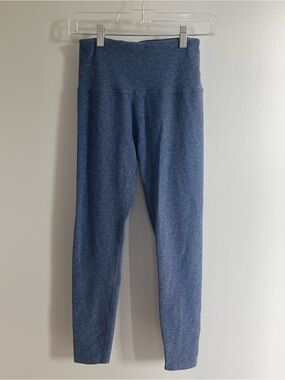 Beyond Yoda  High-Waist Heathered Blue Leggings